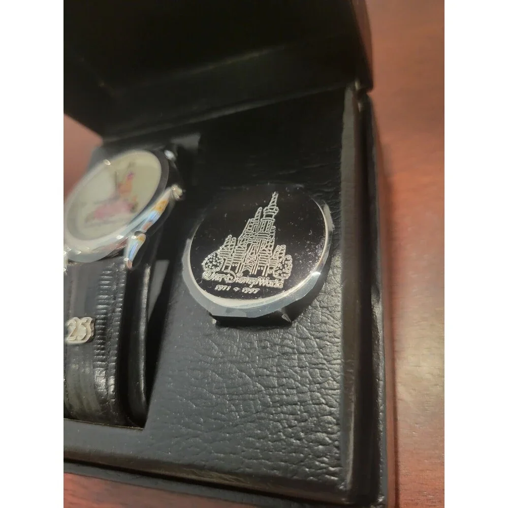 Disney Catalog Walt Disney World 25th Anniversary Birthday Cake Watch and Pin